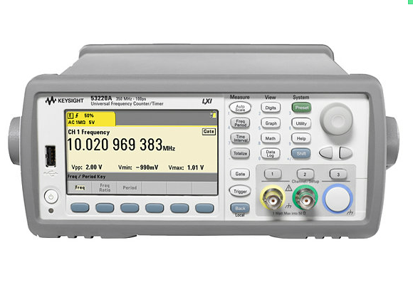 安捷倫Agilent 53220A 350 MHz 通用頻率計(jì)數(shù)器計(jì)時(shí)器，12 位秒，100 ps